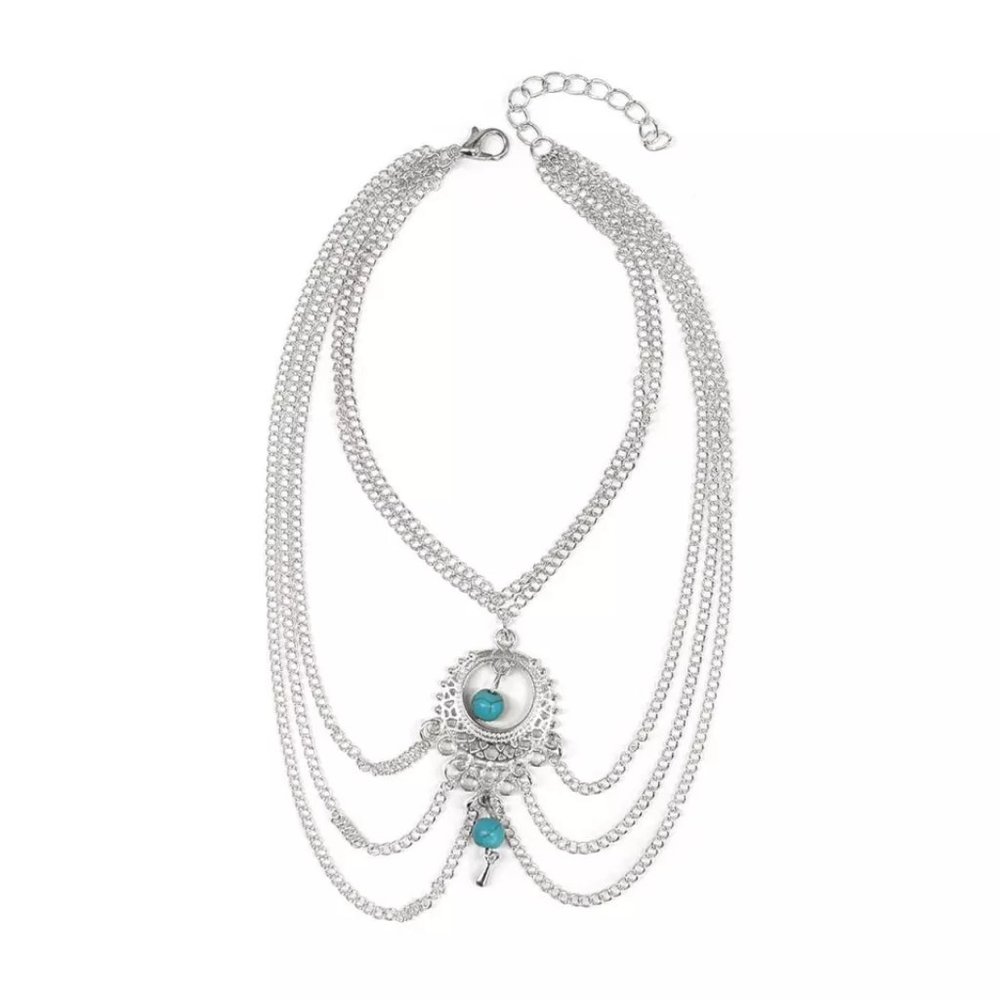 ๐โจ Boho Turquoise Anklets (2 pcs) - Picture 4 of 5